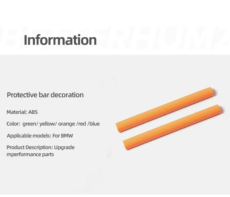 M Brace Cover BMW F30 F31 F32 F36 F44 F45 F46 F20 F22 F25 F26 G20 G30 X3 G01 M Sport Car Front Grille Frame Trim Strip Durable Accessories
