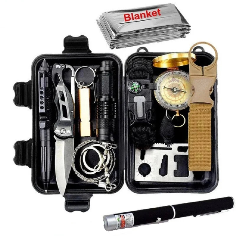 Outdoor Survival Kit Case Military Tactical Survival Kits for Hunting Outdoor Kit