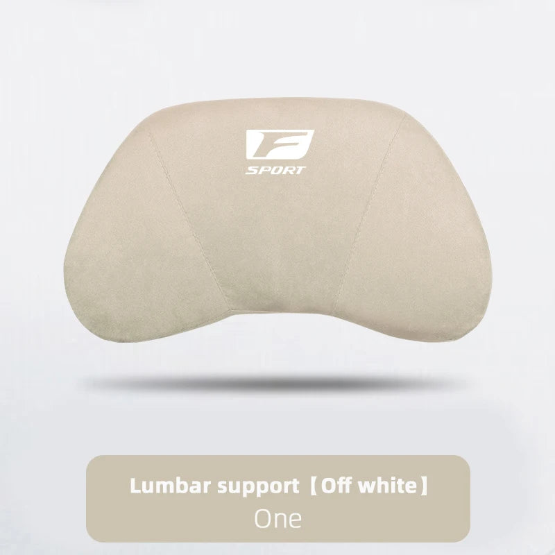 Lexus F-Sport Suede Headrest Memory Cotton Neck Pillow For Lexus ES300 RX330 RX300 GS300 IS250 IS200 CT200h IS300 NX RX LX GX GS
