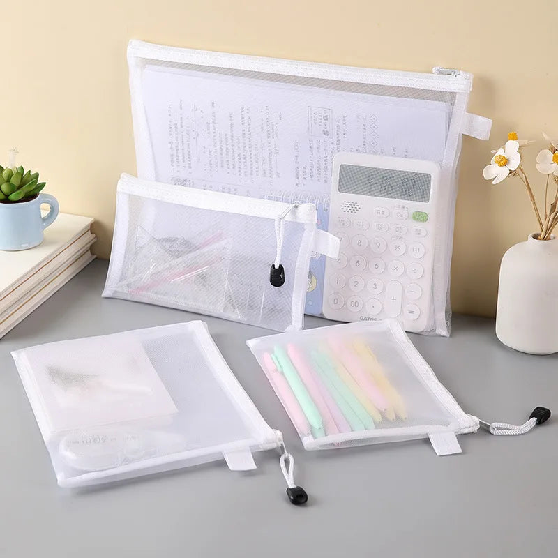 Mesh Zipper File Bag Toy Storage Bag