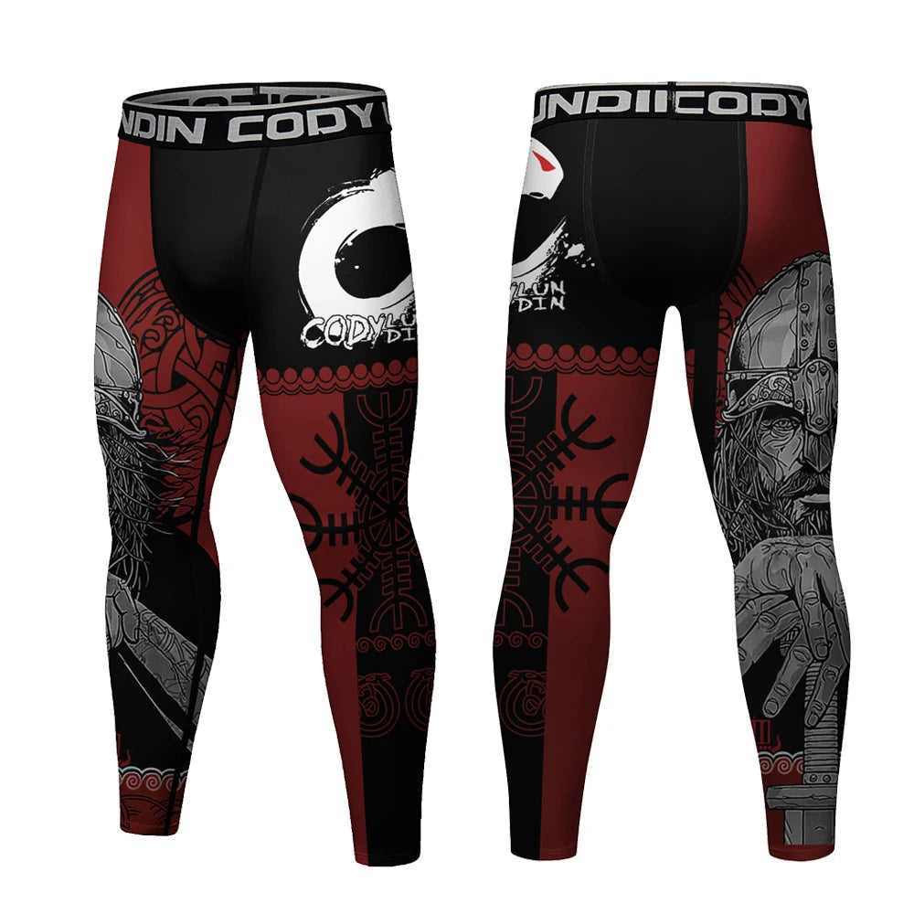 Men's Running Leggings Sportswear Quick Dry Gym Fitness Tights Workout Training Jogging Sports Trousers Compression Sport Pants