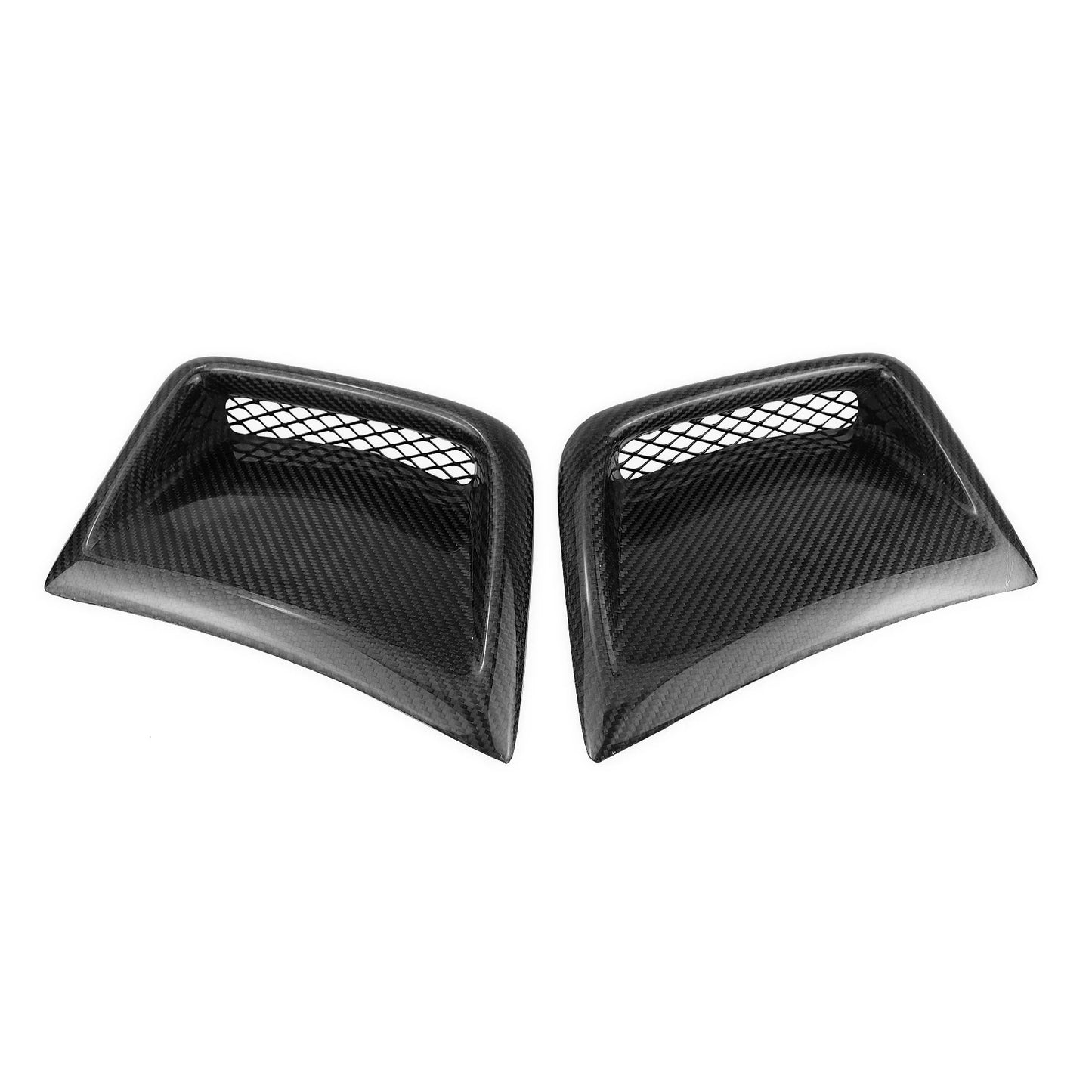 Qatar WRX Front Bumper Side Air Vent Trim Genuine Carbon Fibre Engine Outlet Intake Cover For 2008-2014 Subaru STI WRX GRB Wagon 10th