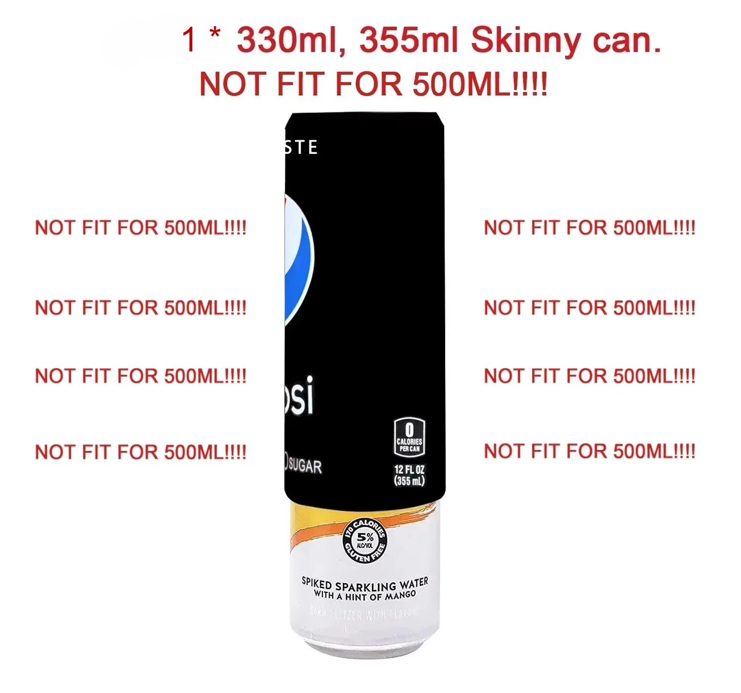 Silicone beer can cover Bottle Sleeve hide a beer
