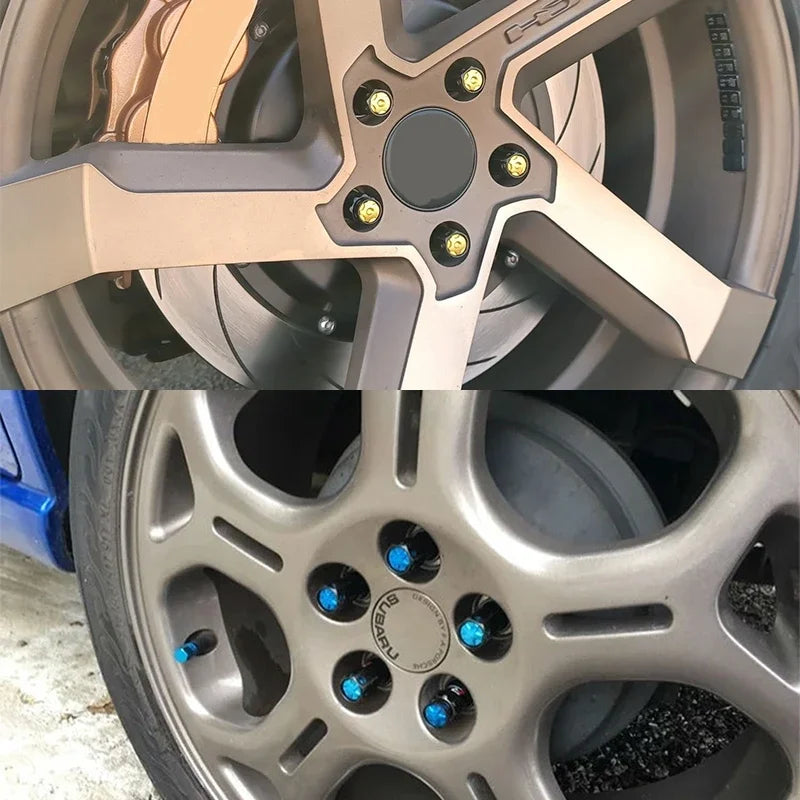 2025 NEW High Quality R40 Style Steel Racing Wheel Lug Nuts Racing Composite Lock Lug Nuts with Security Key M12x1.5/1.25