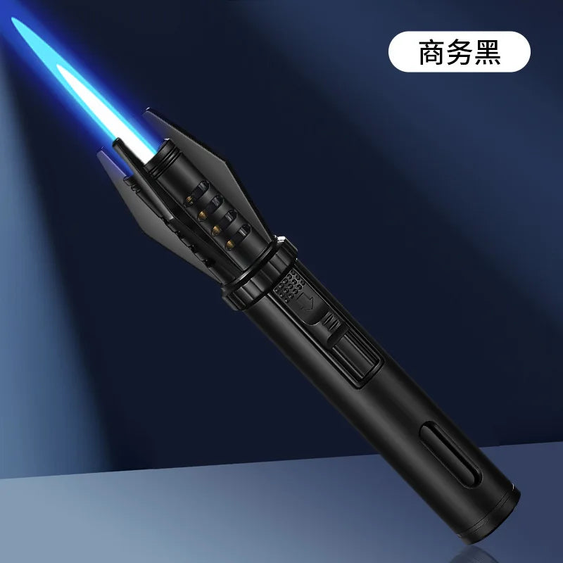 Powerful Metal Gas Lighter Windproof Kitchen Cooking Torch Flame Jet Barbecue