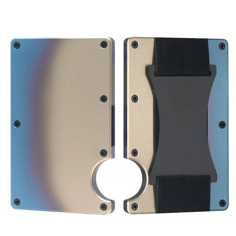 Forged Carbon Fiber Minimalist Slim Wallet RFID shield Unisex