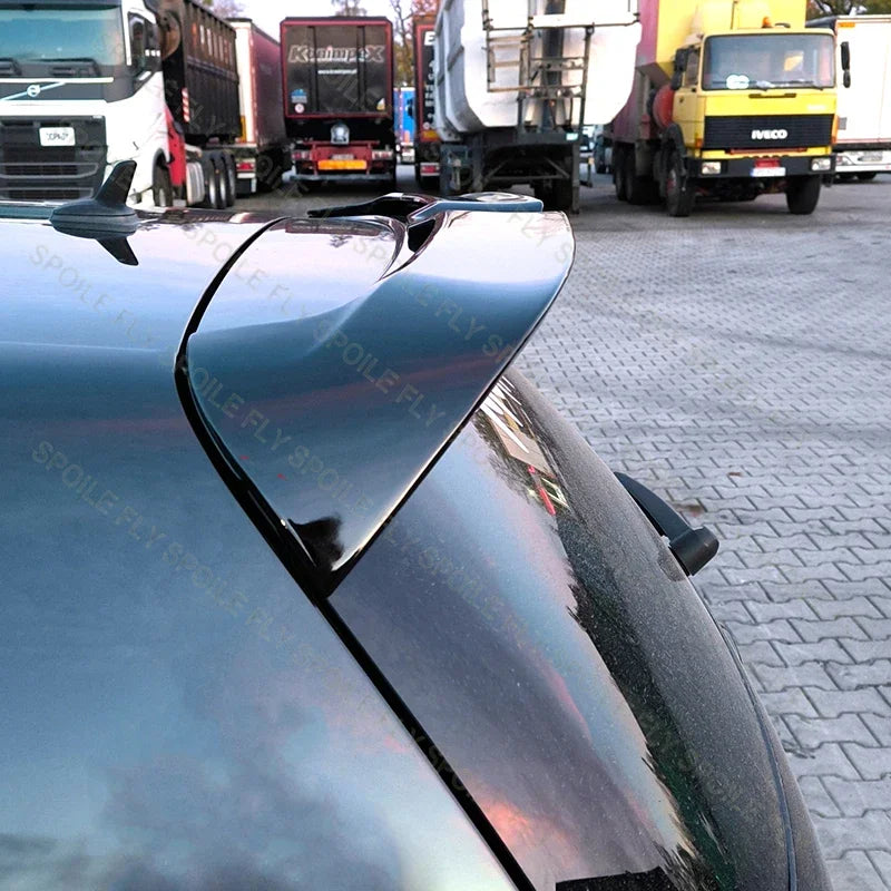 High Quality Oettinger Style Car Rear Wing Spoiler Glossy Black Carbon Fiber Look Exclusive Use For VW Golf 5 V MK5 GTI R32
