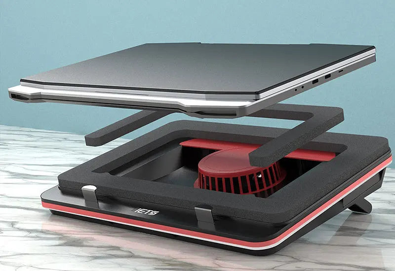 IETS GT500 Laptop Cooling Stand V2/V1/S2/B0 Series Cooling Pad 5000RPM External Cooler for 13", 15” to 17.3" Gaming Notebooks