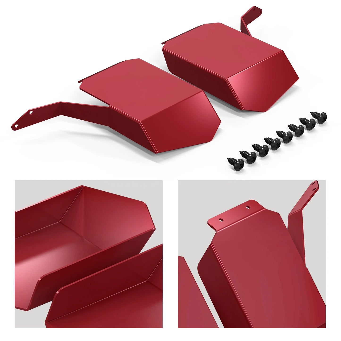 BEVINSEE Air Intake Scoops for BMW E60 E61 M5, 520d, 525d, 530d, 535d, 520i, 525i, 530i, 535i 2007-2010