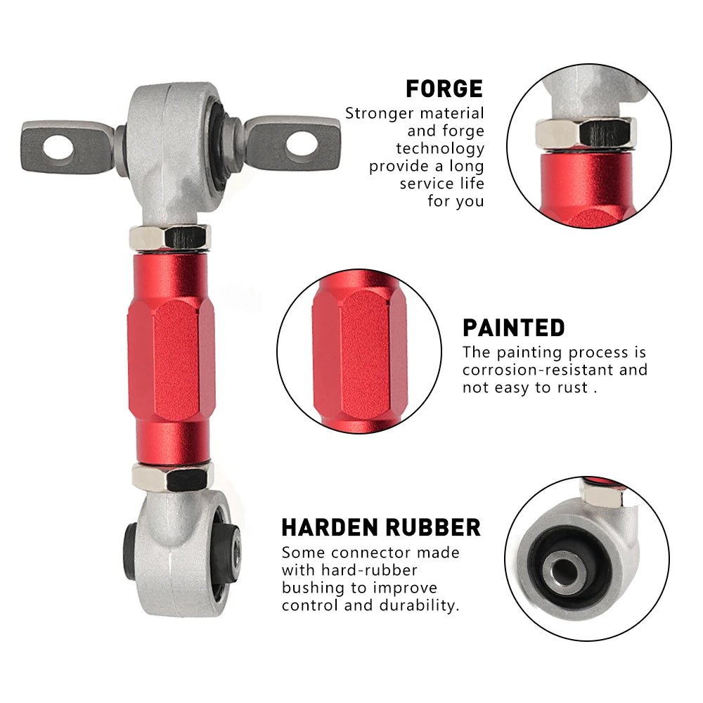 Honda Rear Camber Adjustable Link For Honda Civic EK EG CRX 1988-2000 LTB002 RASTP-Aluminium Rear Adjustable Suspension Camber Kit Dog Bone