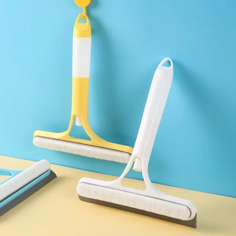 Double Sided Window Cleaner for Car and Bathroom Mirror Wiper Soap Spray Dispenser Tool