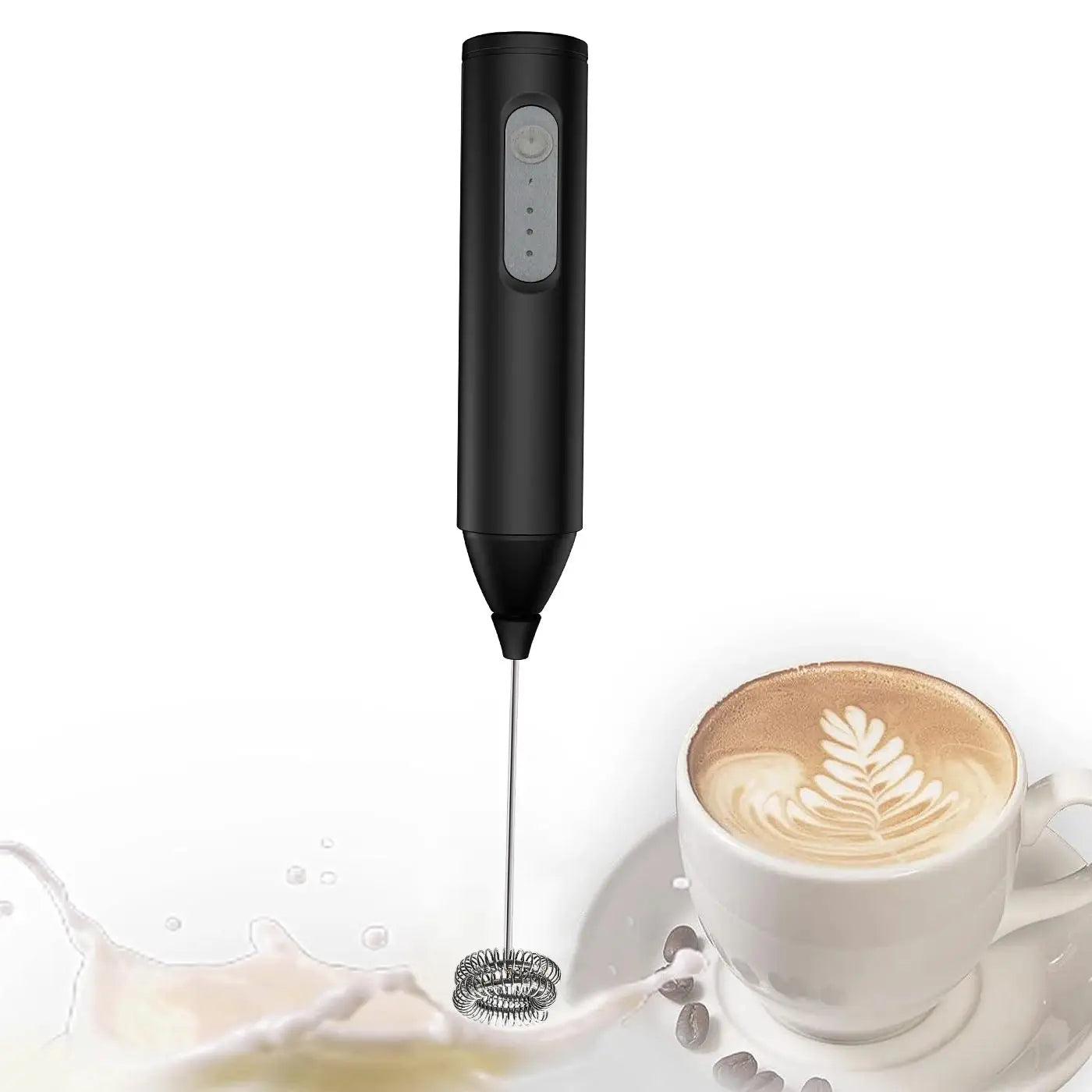MINI Milk Frother USB Rechargeable 3 Speeds Foam Maker Coffee Whisk Mixer
