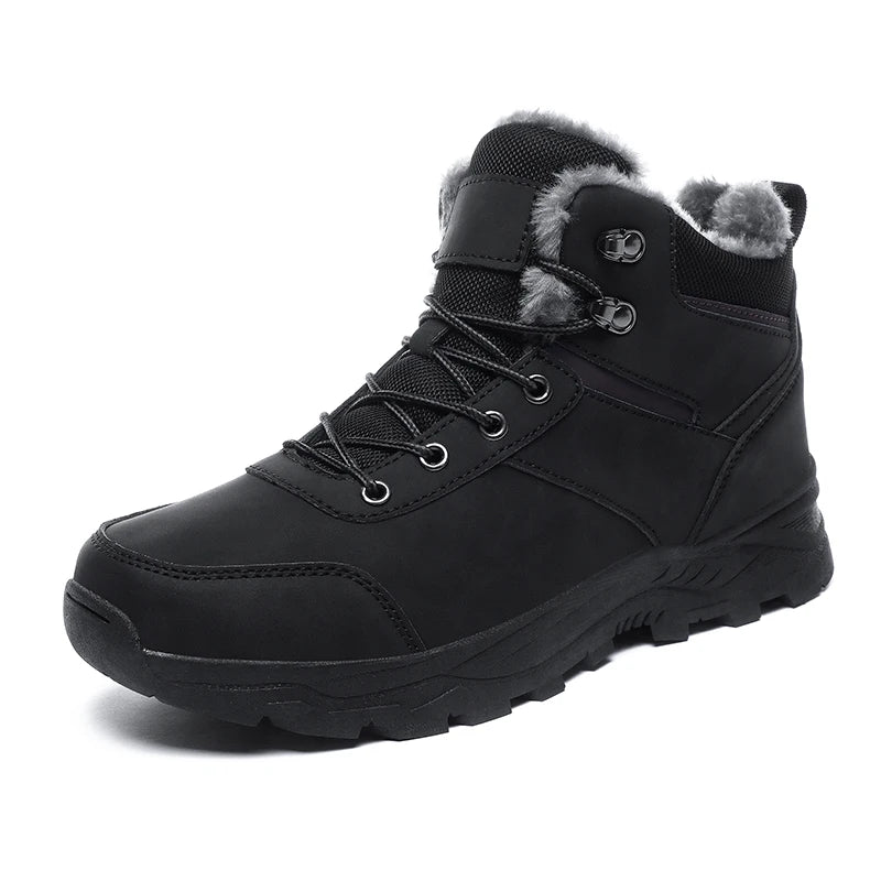 Snow boots men winter boots keep warm plush boots hiking boots men casual shoes men mountain snow boots