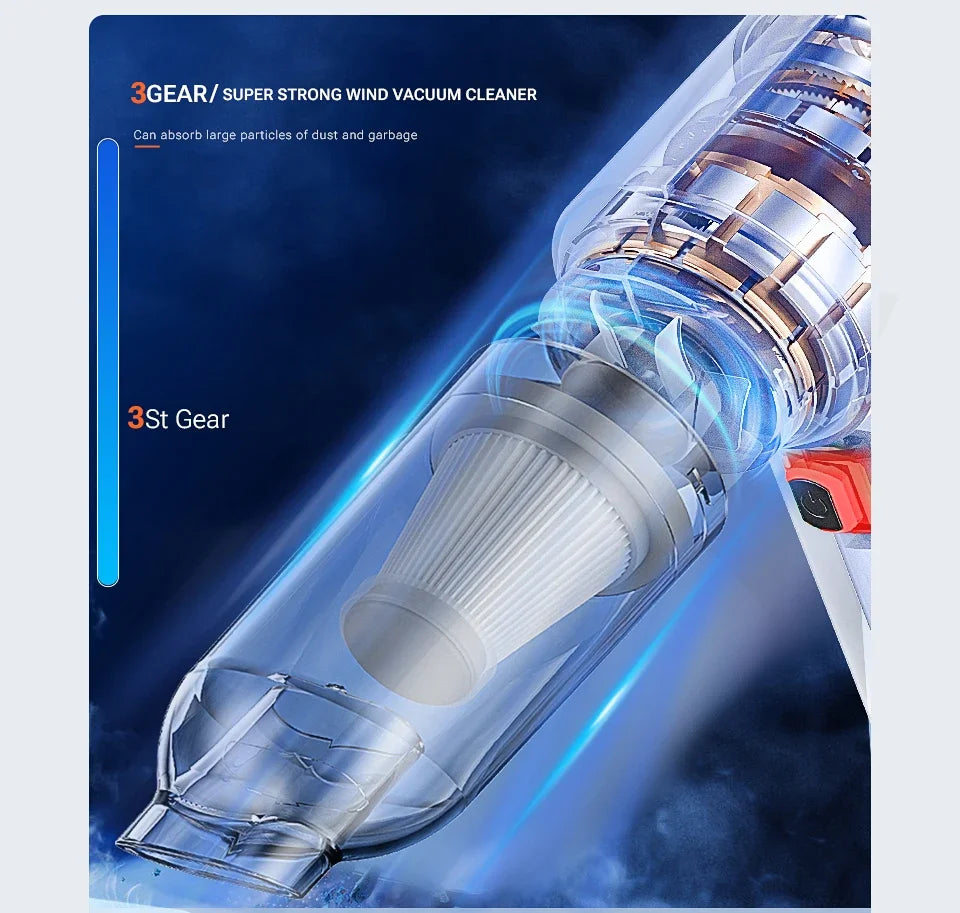 Xiaomi Youpin Car Vacuum Cleaner Strong Suction Cordless Wireless Cleaner Portable HandHeld Vacuum Cleaner Cleaning Machine New