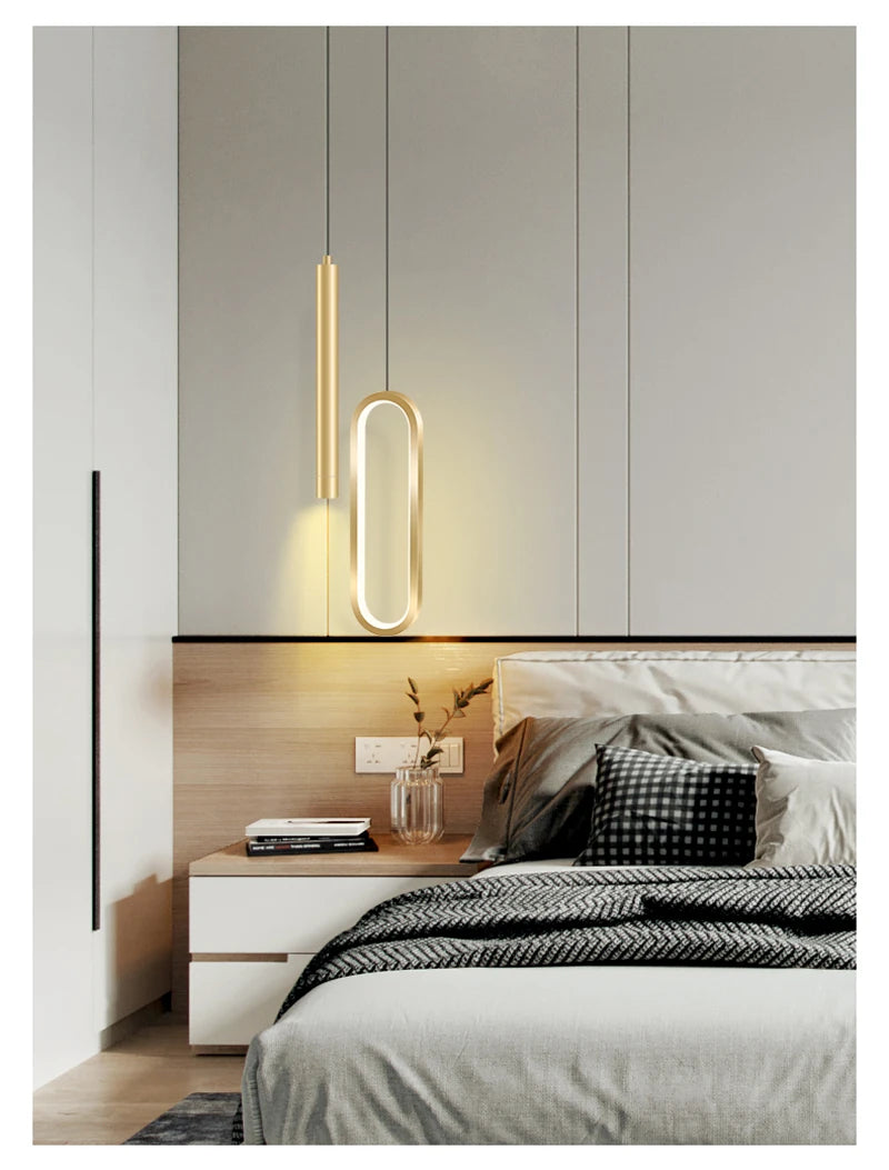 Nordic LED Pendant Light Hanging Lamps Interior Lighting Home Bedside Living Room