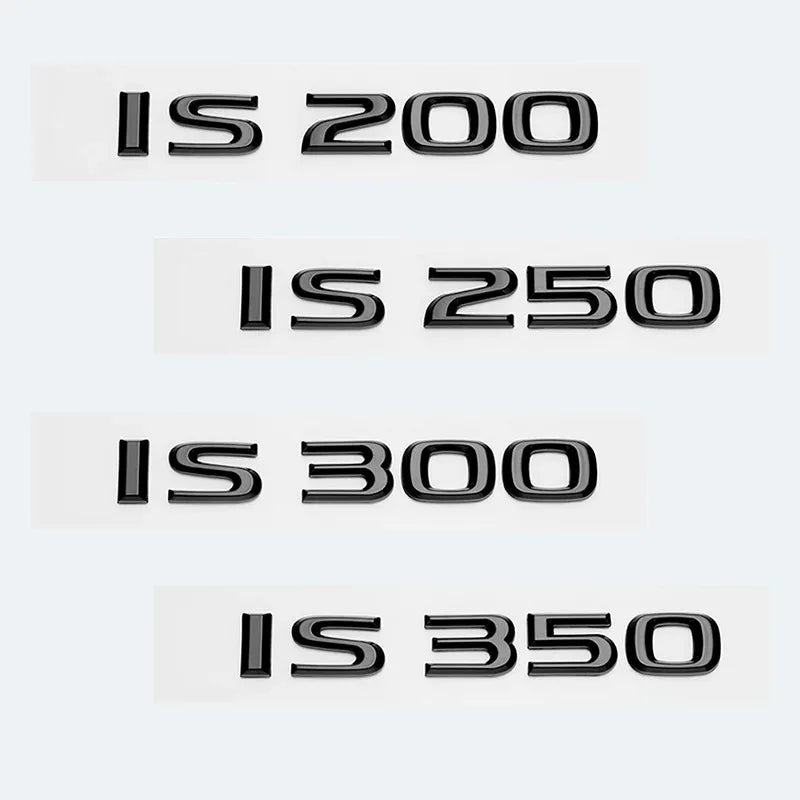 Lexus ABS Letters IS200 IS250 IS300 IS350 IS300h IS200t HYBRID Emblem For Lexus Car Trunk Logo Badge Sticker