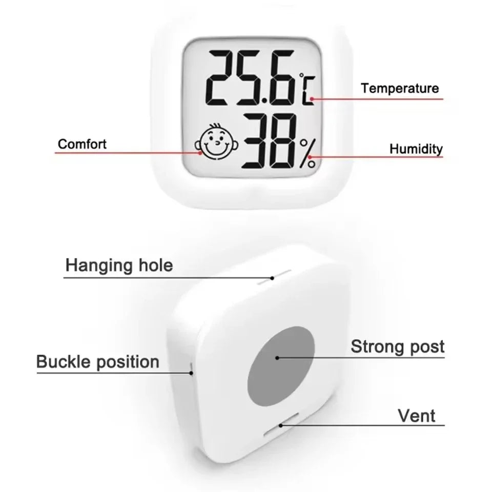 Mini LCD Digital Indoor Convenient Temperature Sensor Humidity Meter Gauge