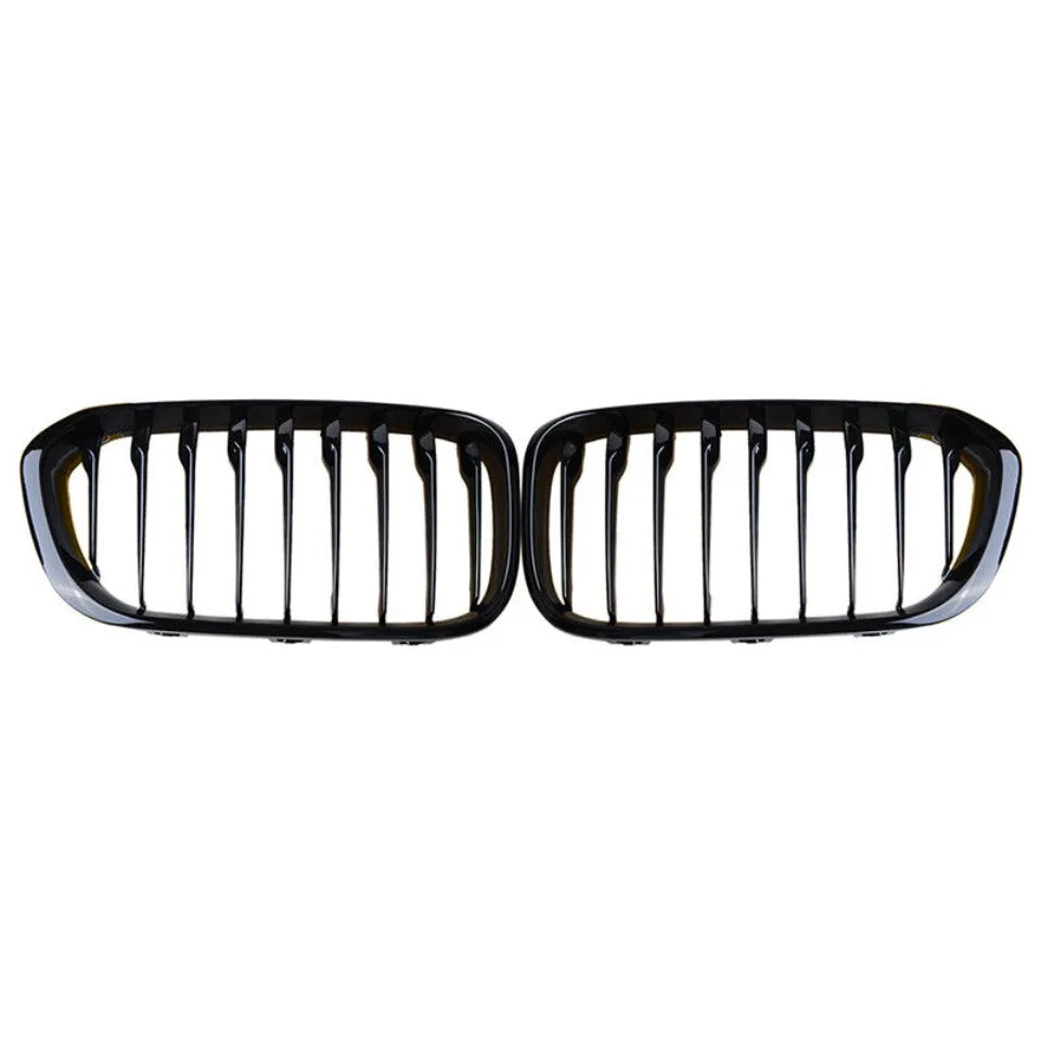 BMW Front Bumper Kidney Grille Racing Grills For BMW 1 Series F20 F21 2015-2019 Replacement Double Slat Gloss Black Grilles