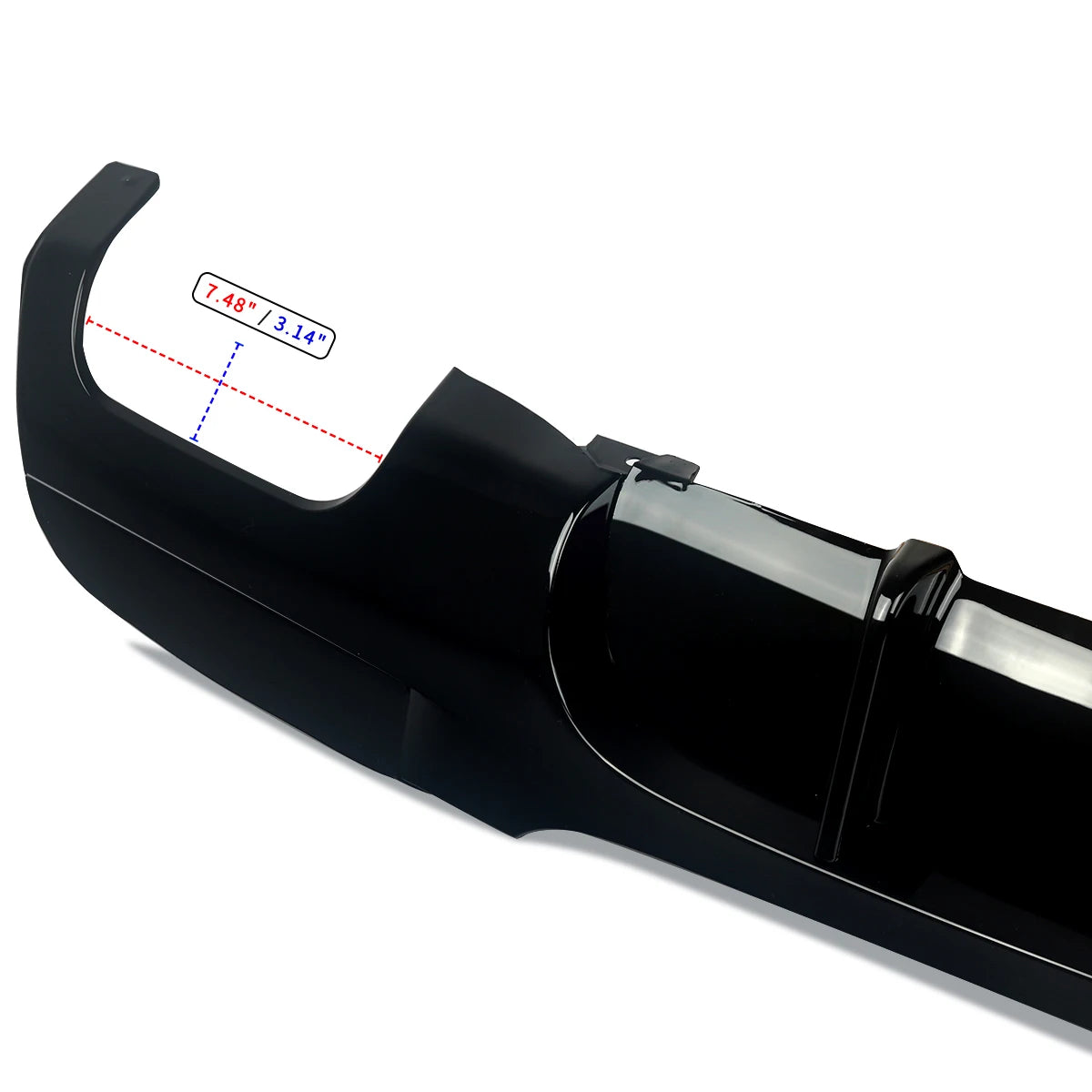 Rear Bumper Spoiler Lip  with Led for BMW  3 Series E90 318i 320i 328i 330i 335i 340i Diffuser with Brake Light 2005-2012