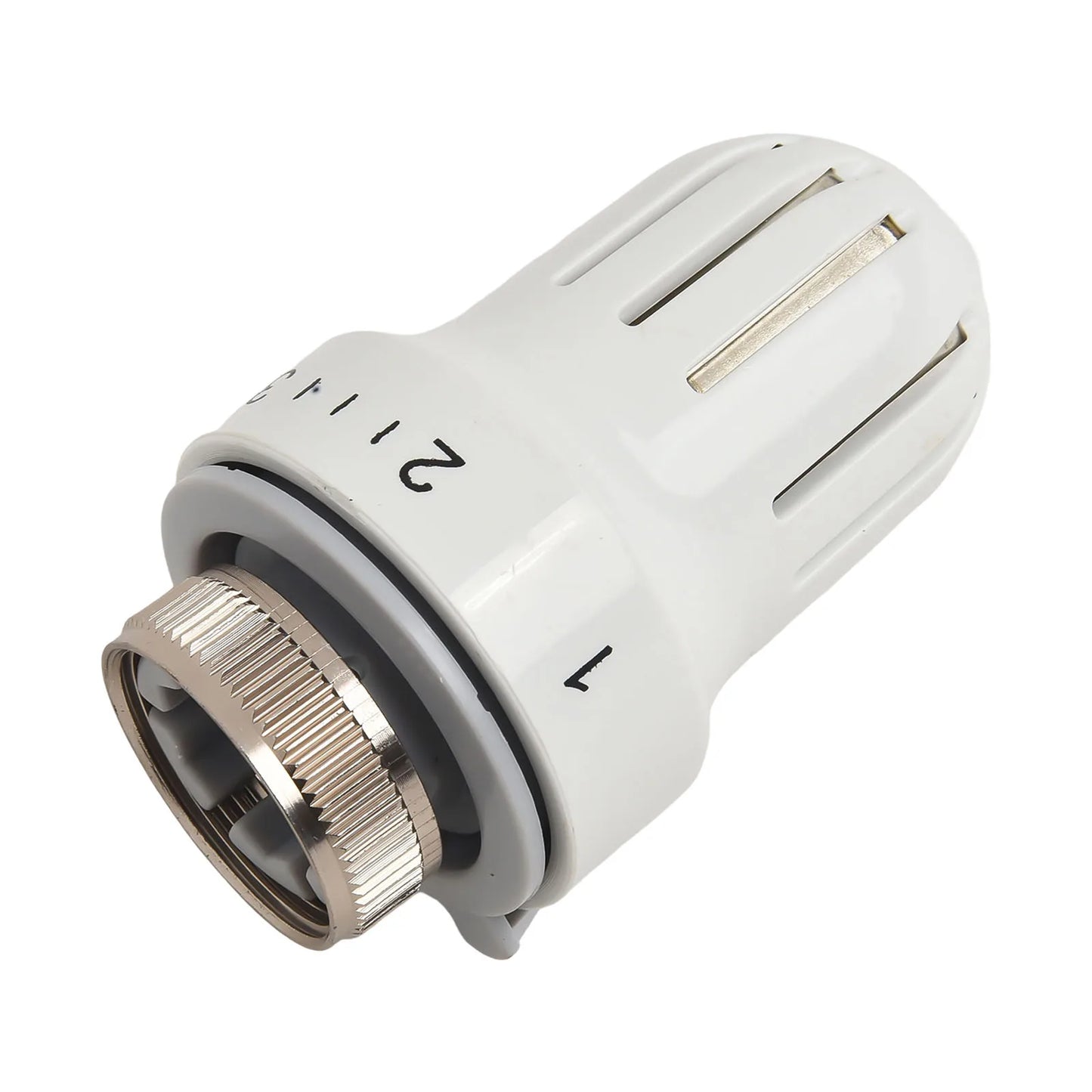 1pc Radiator Thermostatic Head Heater White Control Thermostat With M30x1.5 Threaded Connections Heating Valve Accessories