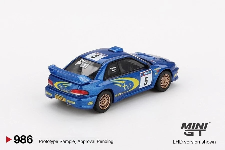 MINIGT 1:64 WRC99 1999 Rally Australia Winner #5 Diecast Model Car