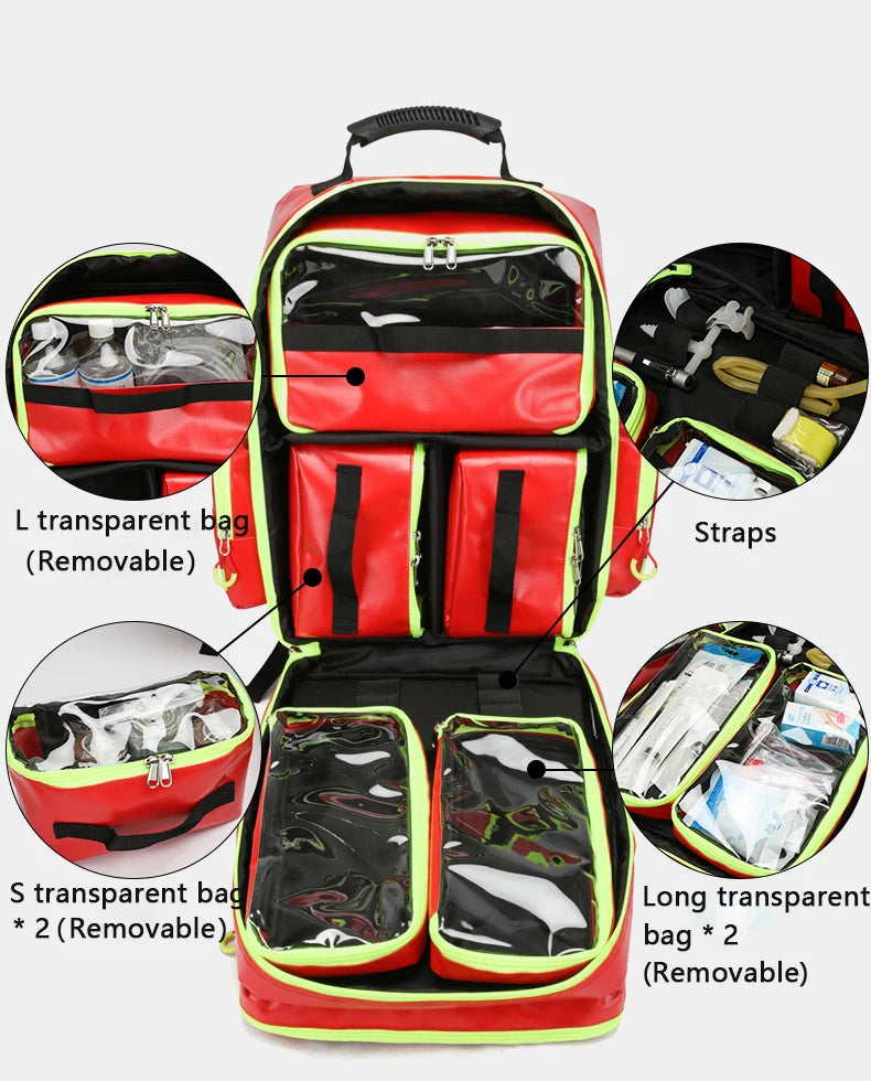 41 L First Aid Kits Emergency Rescue Backpacks Large Capacity