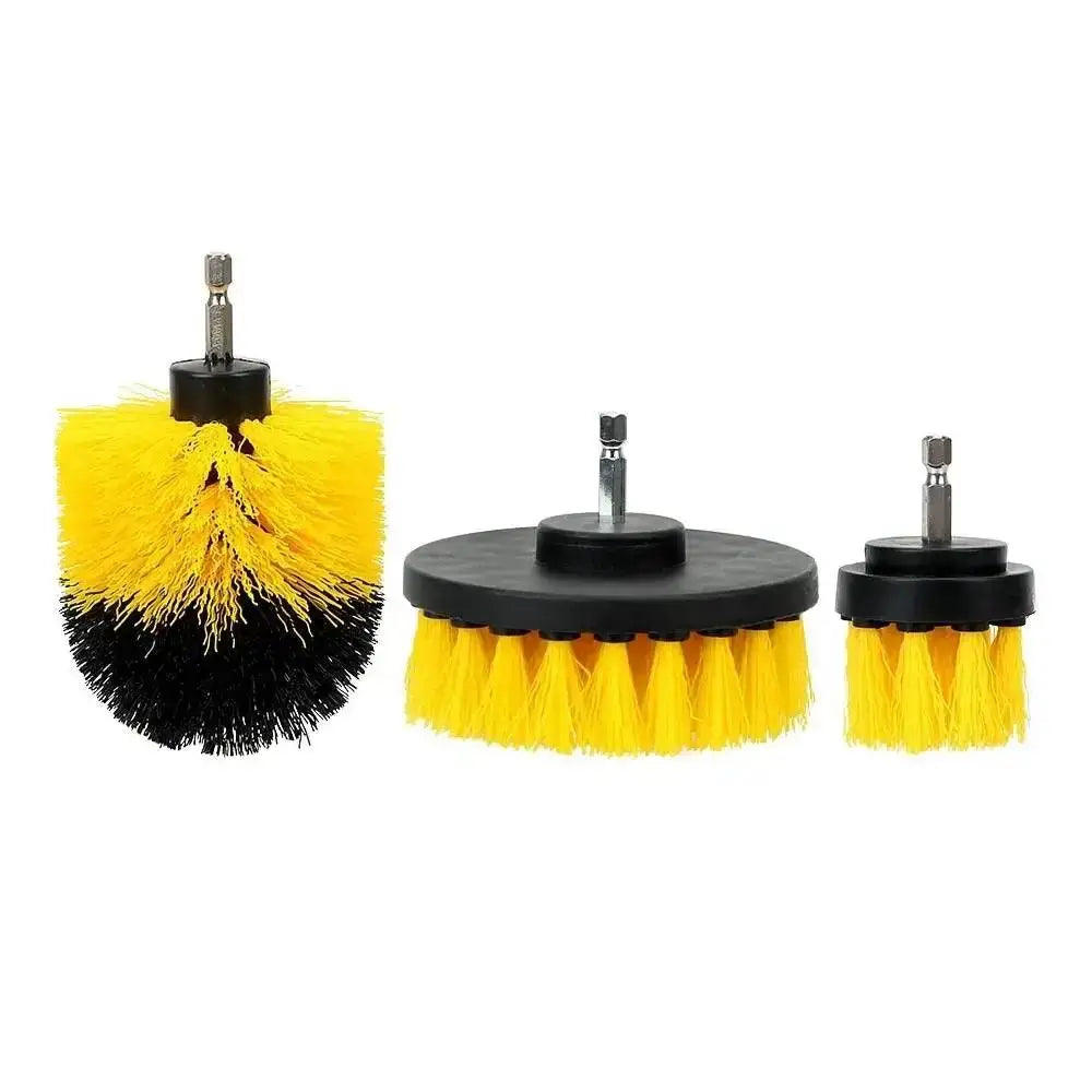 3pcs Drill Brush Attachment Set Power Scrubber Brush