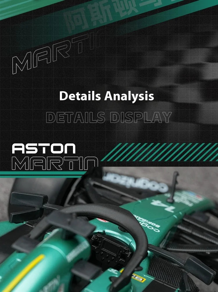 TSC 1:18 F1 Aston Martin 14 F1 /Mclaren 4 F1 Alloy Model Car
