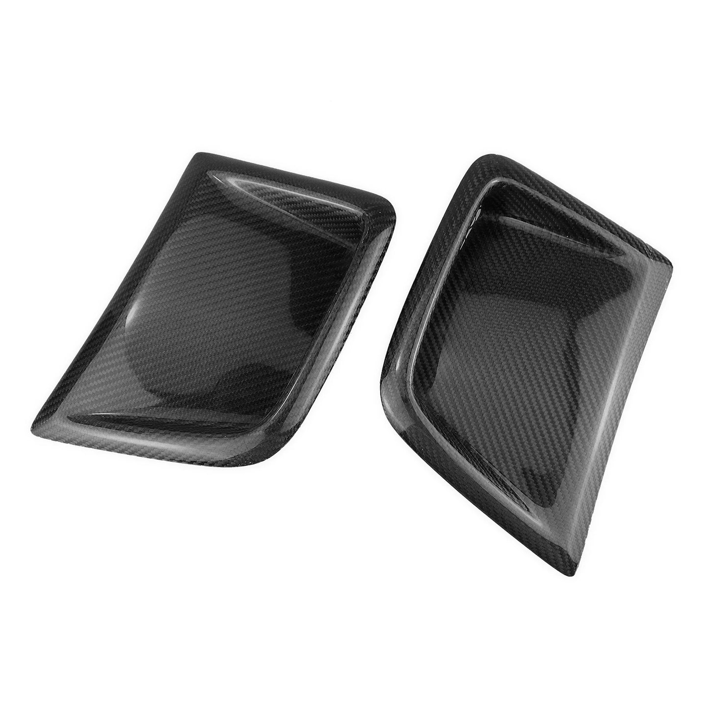 Qatar WRX Front Bumper Side Air Vent Trim Genuine Carbon Fibre Engine Outlet Intake Cover For 2008-2014 Subaru STI WRX GRB Wagon 10th