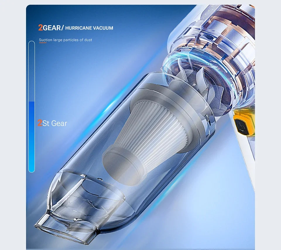 Xiaomi Youpin Car Vacuum Cleaner Strong Suction Cordless Wireless Cleaner Portable HandHeld Vacuum Cleaner Cleaning Machine New