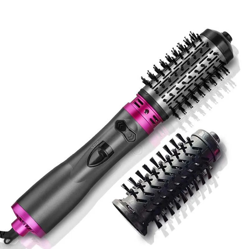 Multifunctional 3 In 1 Hot Air Brush Automatic Rotating Curler Round Rotating Rotating Hair Brush Hot Air Dryer Volumizer Styler