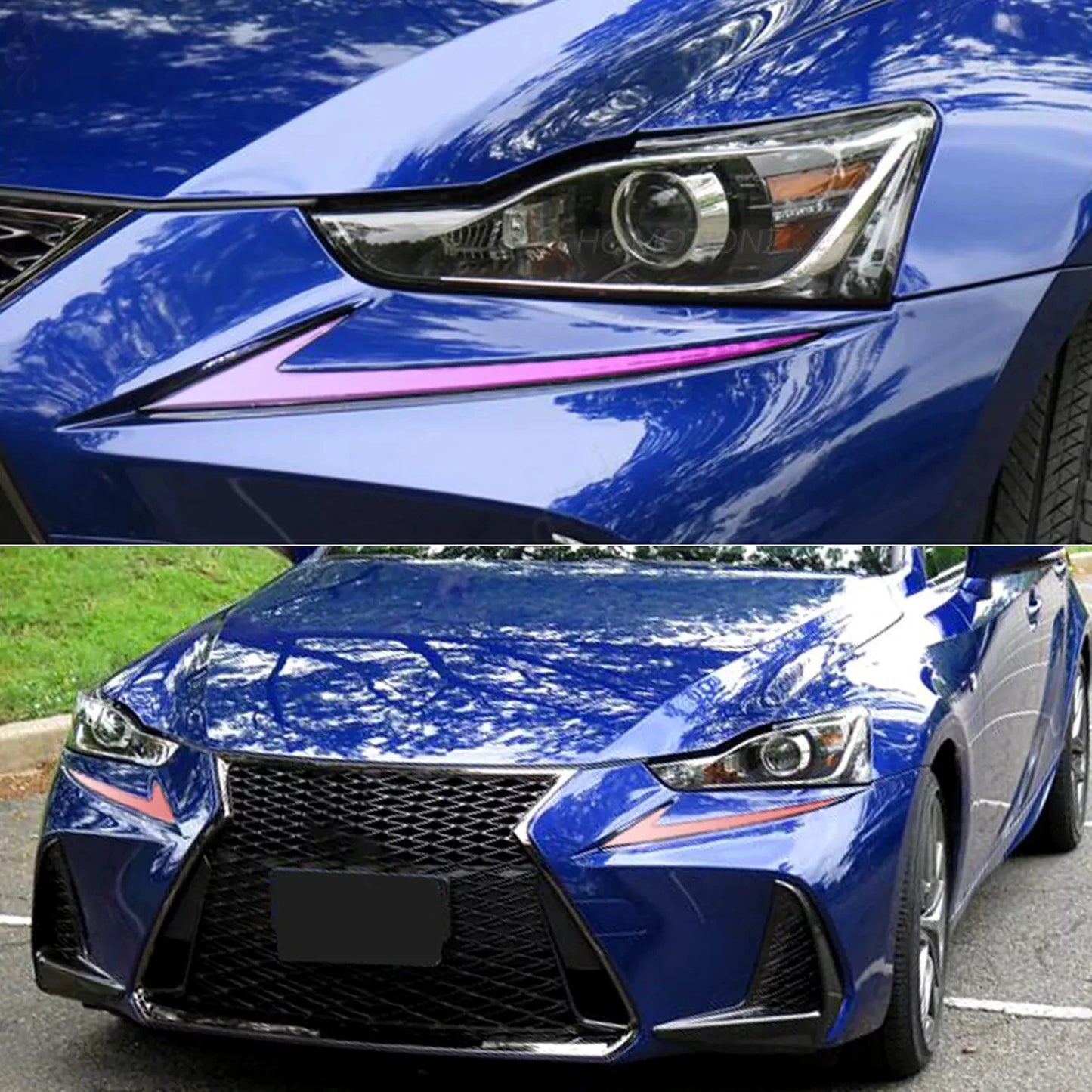 Pair RGB LED Daytime Running Light For 2013-2016/2017-2021 Lexus IS250/350/300 Start - UP Animation With Sequential Signal OLED