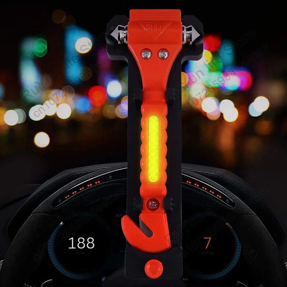 Caer Window Breaker Seatbelt Cutter 2-in-1 Emergency Car Glass Punch Hammer