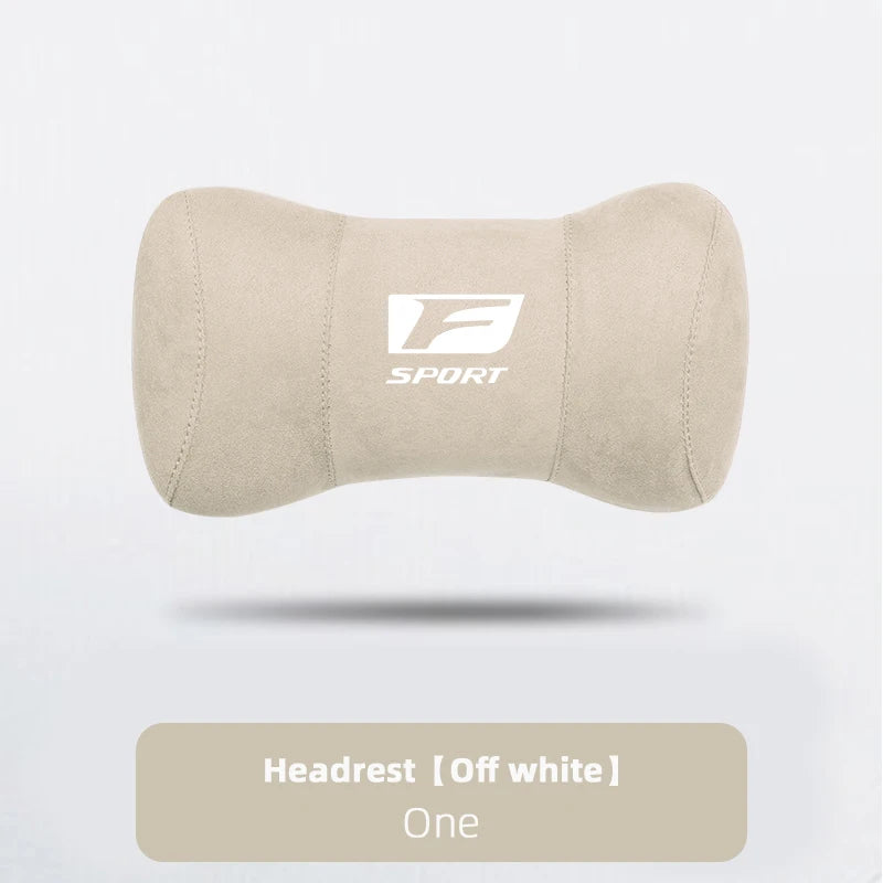 Lexus F-Sport Suede Headrest Memory Cotton Neck Pillow For Lexus ES300 RX330 RX300 GS300 IS250 IS200 CT200h IS300 NX RX LX GX GS