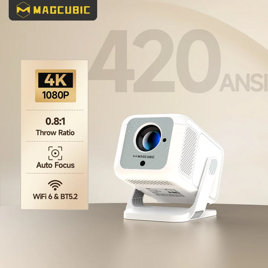 Magcubic Auto Focus 4K HD 1920*1080P 420ANSI Portable Projector Android