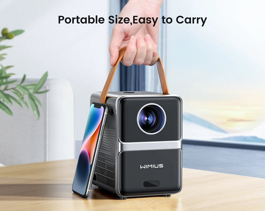 Wimius Portable 1080P Projector 18000L 5G WiFi Bluetooth Theatre Projector