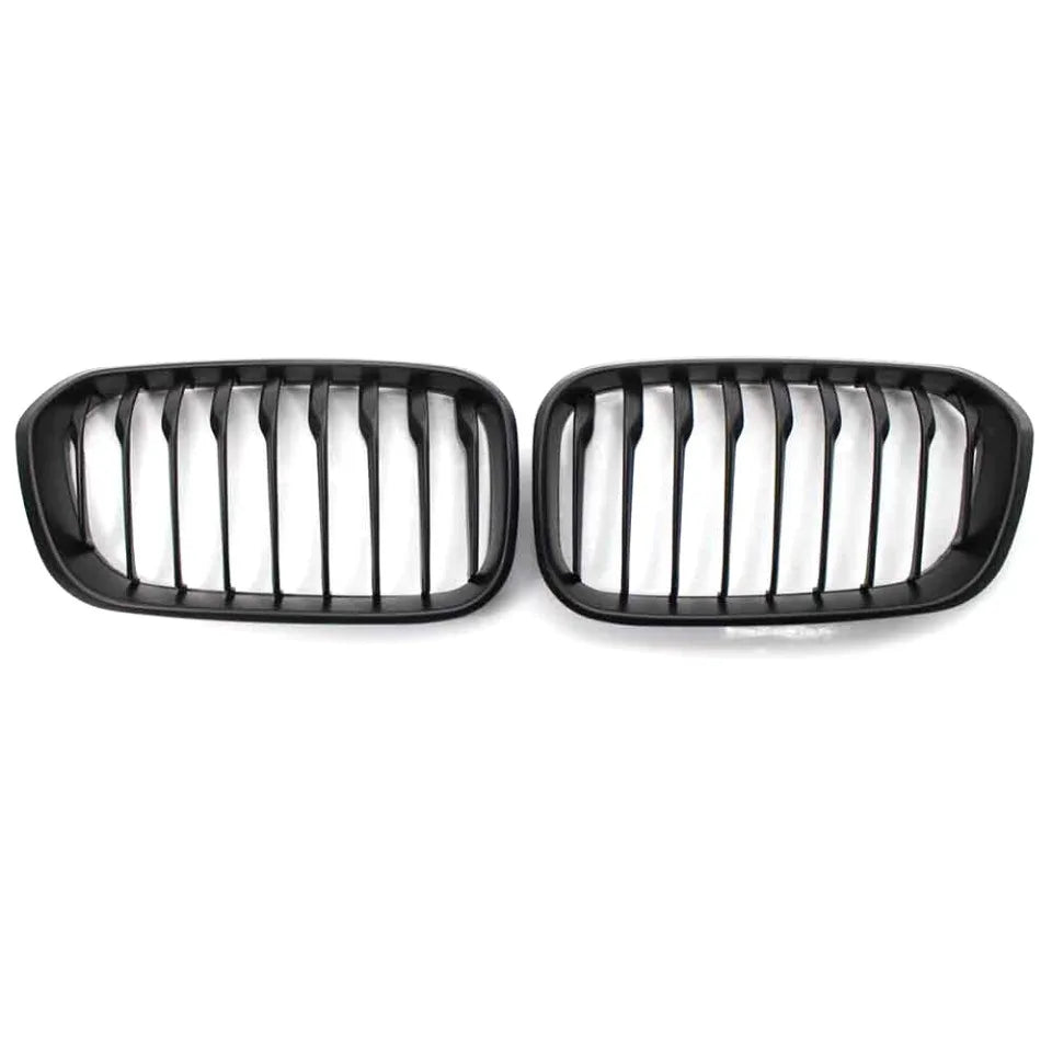 BMW Front Bumper Kidney Grille Racing Grills For BMW 1 Series F20 F21 2015-2019 Replacement Double Slat Gloss Black Grilles