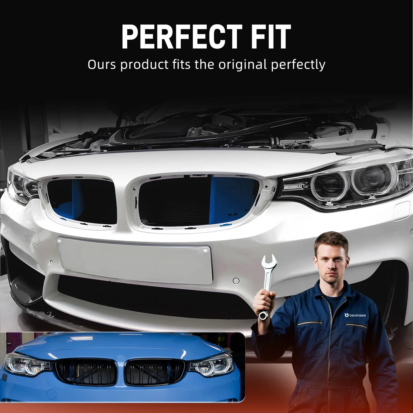 Aluminium Air Intake Scoops for BMW F30 F20 F21 F22 F23 F31 F34 F32 F33 F36,M2 F87,M3 F80,M4 F82/F83