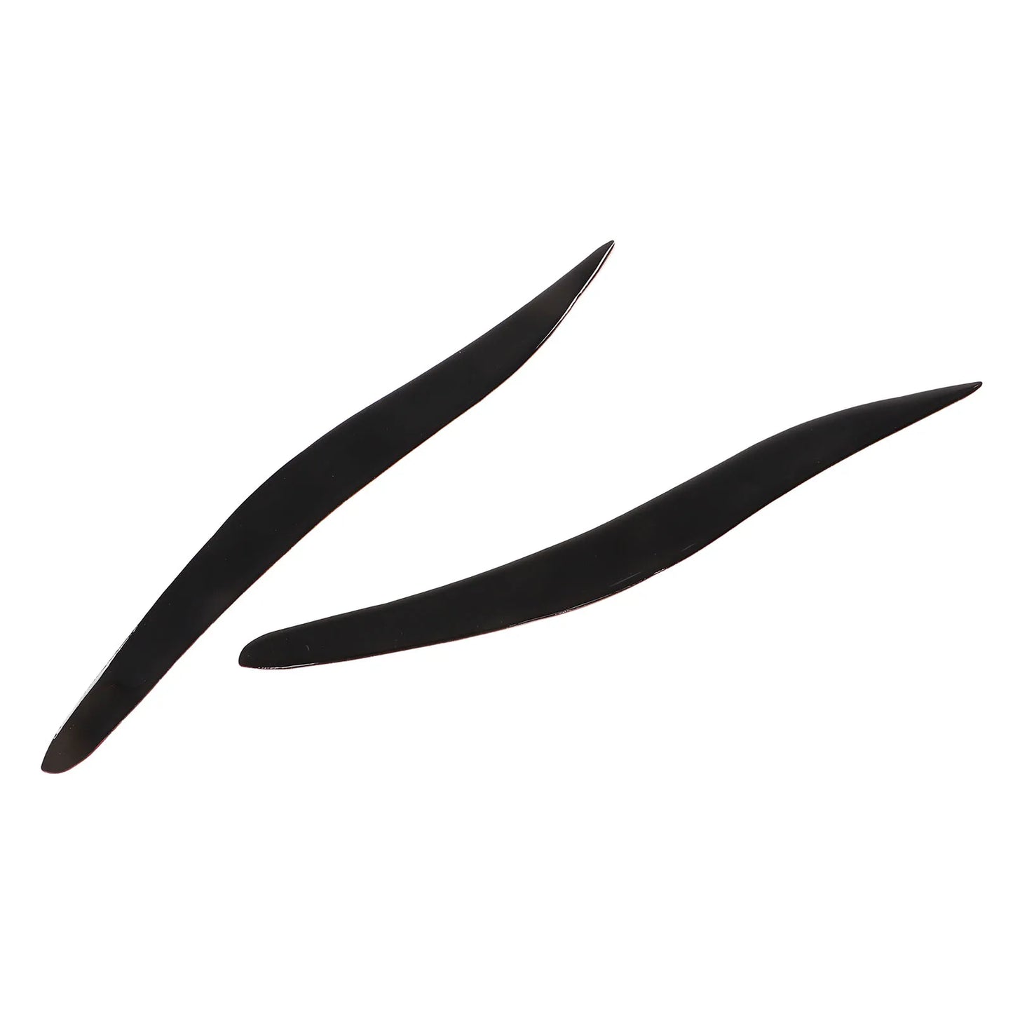 1 Pair Front Headlight Eyebrow Trim Soft Plastic Decoration for Lexus IS250 IS300 IS350 2006 2007 2008 2009-2012 Glossy Black