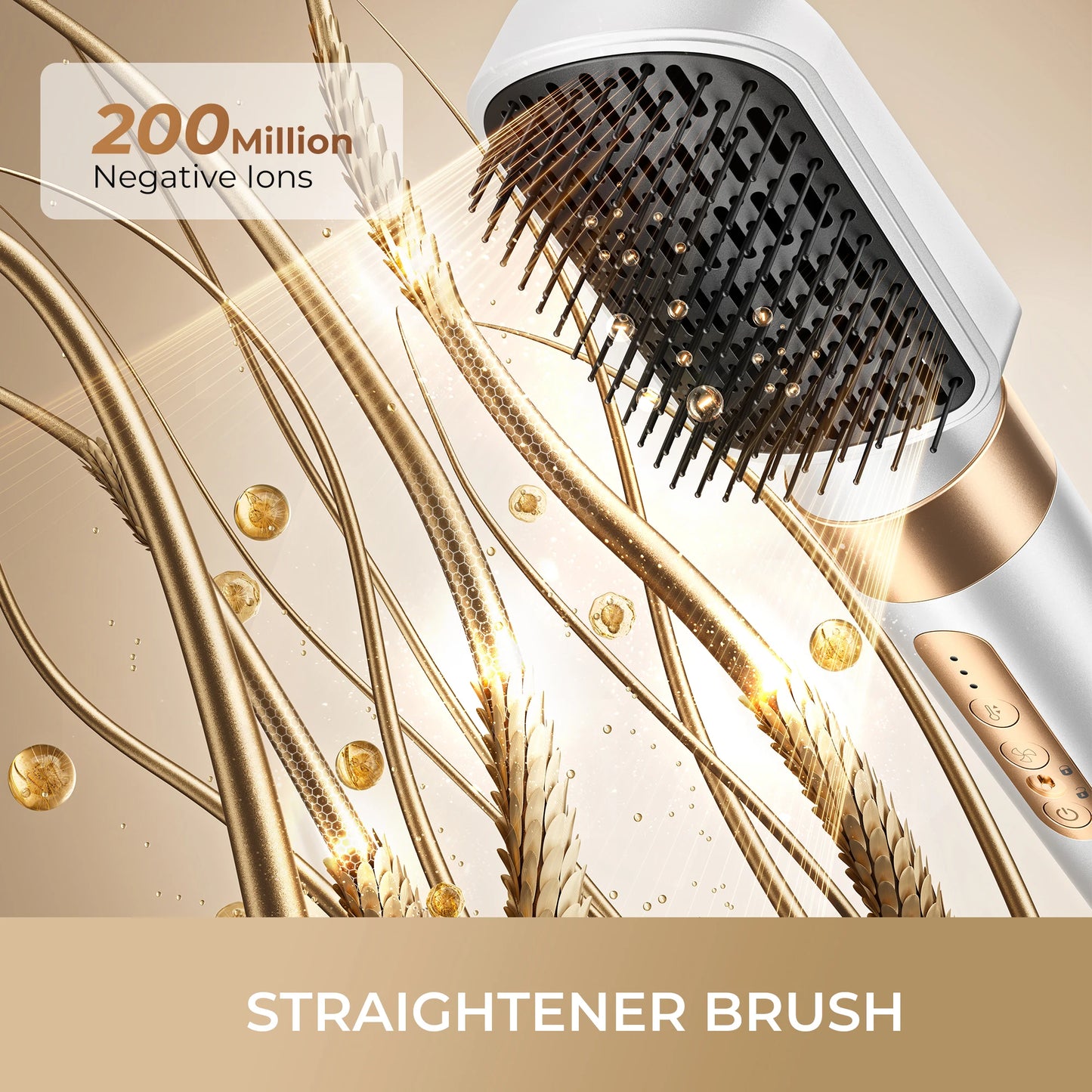 7 In 1 Hair Dryer Brush Brushless High Speed Hair Dryer with Diffuser Ionic Blow Dryer Hot Air Styling Comb Auto Hair Curler