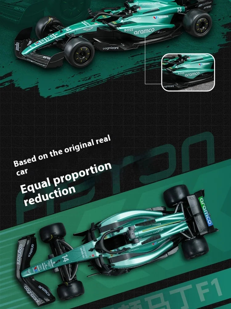 TSC 1:18 F1 Aston Martin 14 F1 /Mclaren 4 F1 Alloy Model Car