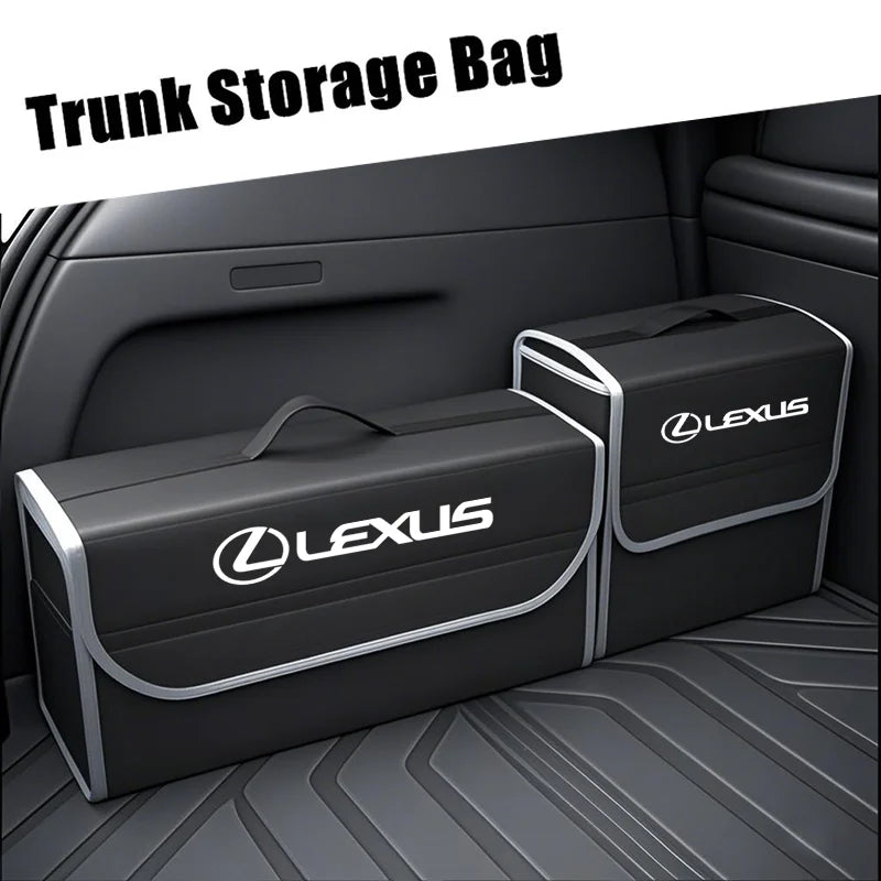 Lexus Trunk Organizer Box Large Capacity Folding Storage Bag For Lexus LS LC RZ IS350 ES300 GS350 CT200h GX460 LX570 RX500h NX300