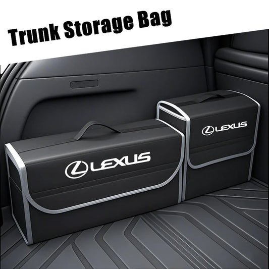 Lexus Trunk Organizer Box Large Capacity Folding Storage Bag For Lexus LS LC RZ IS350 ES300 GS350 CT200h GX460 LX570 RX500h NX300