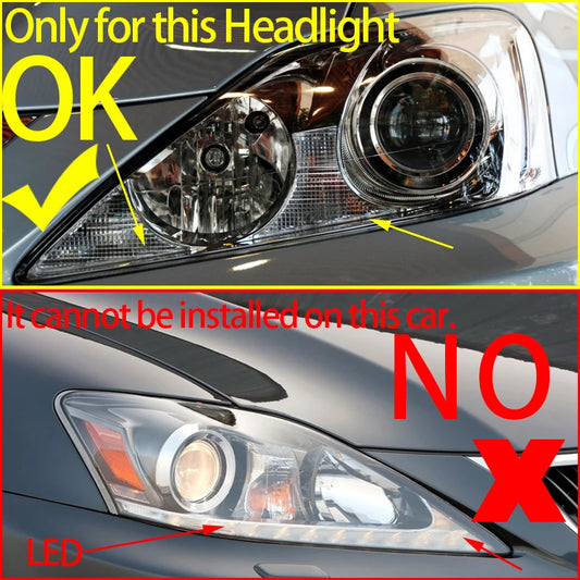 Lexus Is250/350 Transparent Housing Front Headlights Lens Shell Cover Lampcover Lampshade For Lexus IS250 IS300 IS350 XE20 2006-2012