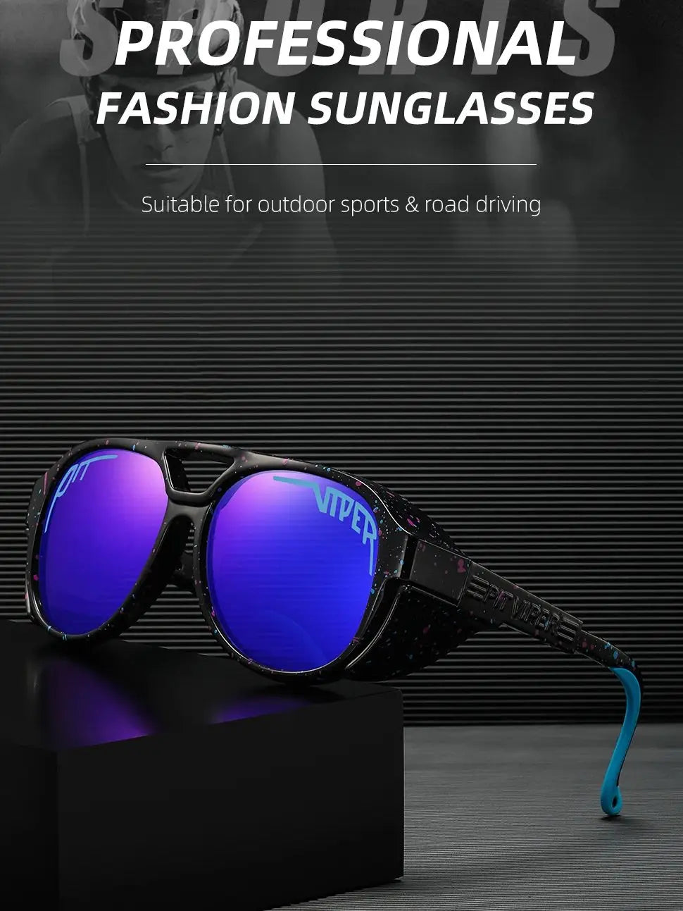 Sun glasses Pit Viper Style Steampunk UV400 Adult Unisex