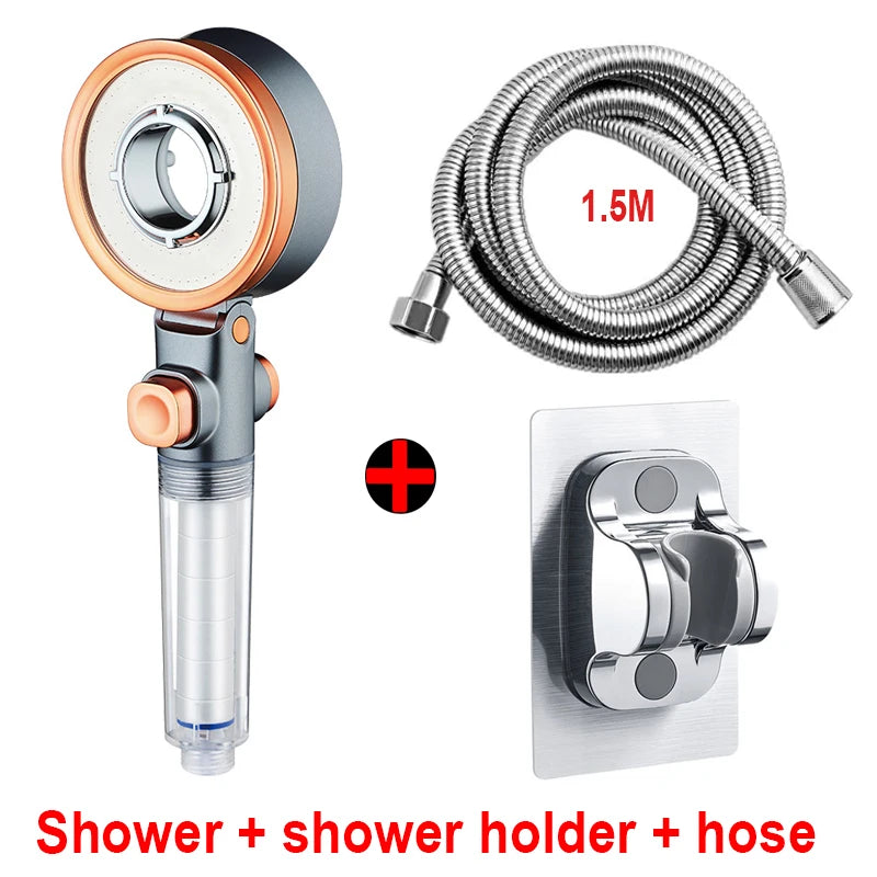 Double-sided shower head beauty filtered water purification three-speed pressurized