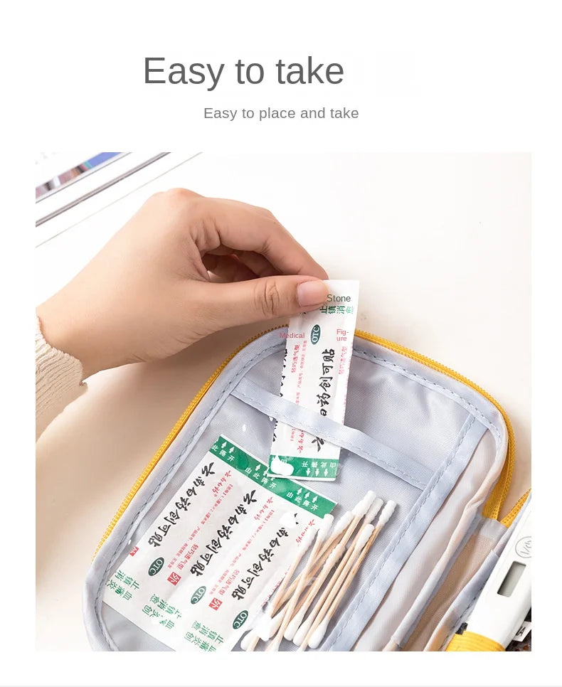 3 Pcs/set Portable Medical Storage Bag First Aid Kit Organizer Home Outdoor Travel Bag