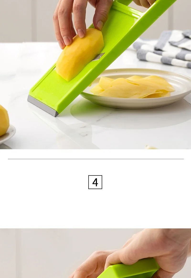 Handheld Multifunctional Kitchen Vegetable Cutter Slicer Radish Shaving Potato Shaving Salad Cucumber Slicer Home Kitchen Tool