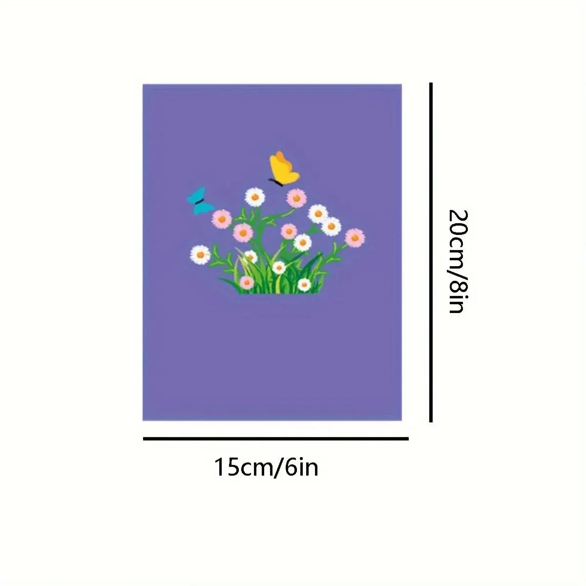 1pcs 3D Butterfly Pop Up Card, Valentine's Day, Mother, Anniversary, Wedding Invitation Greeting, Birthday Gift, Thank You