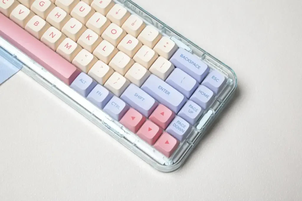 132 Keys Marshmallow XDA Keycaps For Mechanical Keyboard Dye Sublimation PBT Keycap Pink Purple Yellow Key Caps XDA Profile